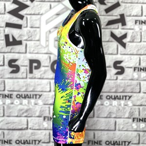 เสื้อกล้ามมวยปล้ำสำหรับผู้ชายผู้หญิงและเด็กเสื้อกล้ามมวยปล้ำแบบปรับแต่งได้ - Product Image 4