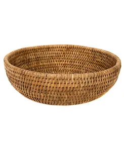 ชามผสมหวายขนาดใหญ่พร้อมดีไซน์ทรงกลมที่ทันสมัยเหมาะสำหรับการเตรียมอาหารในห้องครัวและของตกแต่งบ้าน - Product Image 5