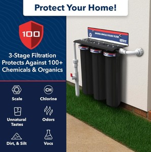 Système de filtration d'eau domestique à 3 étapes en plastique, économique, pour toute la maison, installation facile, utilisation domestique - Product Image 2