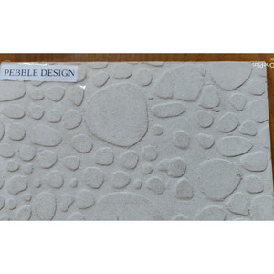 Vente en gros de haute qualité Carré 100% sans Abestos Imperméable à l'eau Inde Fabricant de panneaux de fibre-ciment Conception de galets 8mm ou 6mm - Product Image 1