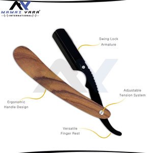 Navaja de Afeitar Profesional Vintage de Borde Recto, Calidad de Salón, para Afeitado de Precisión y Cuidado Personal - Product Image 2