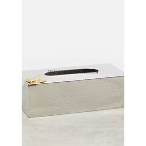 Décoration de table en acier inoxydable Panier de rangement pour mouchoirs en papier Merveilleux Design Métallique Miroir Poli Porte-mouchoirs de cuisine - Product Image 2