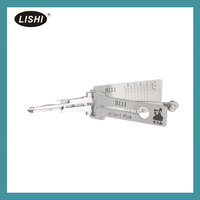 Ganzúa 2 en 1 Lishi B111 (GM37W) de Acero Inoxidable, Ganzúa y Decodificador Automático para Cerrajeros Automotrices Profesionales