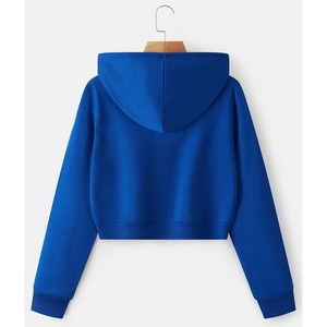 Hoodies d'hiver unis et courts de haute qualité, coupe ample, 500 g/m², style streetwear, avec fermeture éclair, à prix abordable - Product Image 6