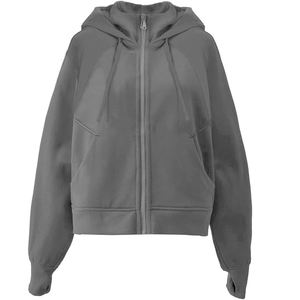 Sweat-shirt surdimensionné à logo personnalisé pull-over à capuche pour hommes en coton uni vierge avec fermeture éclair surdimensionnée et respirante - Product Image 6