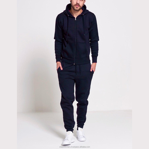 Ensemble jogging personnalisé pour hommes avec logo, survêtement 2 pièces, sweats à capuche brodés, survêtement zippé pour hommes, vente en gros - Product Image 6