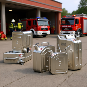 Burkle GmbH, bidons de sécurité en acier inoxydable de haute qualité avec bouchon à vis, conception durable, équipement et accessoires de lutte contre l'incendie - Product Image 3