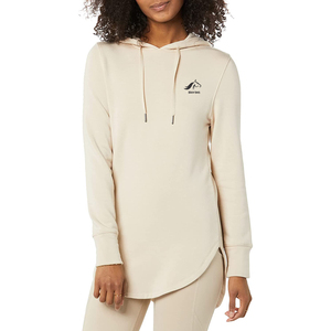 เสื้อฮู้ดผ้าฝ้าย100% สีดำสำหรับผู้หญิงผ้าคอตตอนสีเข้มสำหรับฤดูหนาวโลโก้ตามสั่งมีความต้องการสูง - Product Image 1