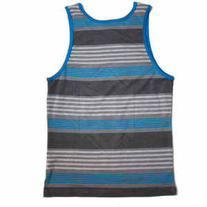 Venta al por mayor logotipo personalizado cómodo color sólido hombres casual 100% poliéster transpirable camisetas sin mangas - Product Image 2