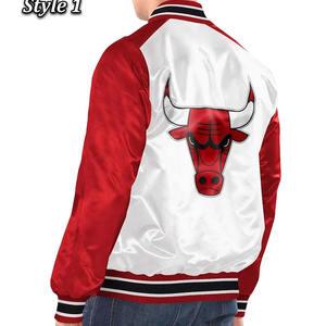 Blouson Bomber en Laine Personnalisé avec Logos Brodés, Col Montant, Veste d'Hiver pour Équipe Unisexe - Product Image 5