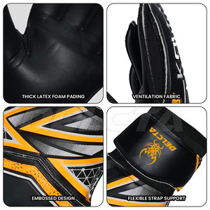 Gants de gardien de but fabriqués au Pakistan, prix bas, haute qualité, confortables, en cuir. - Product Image 6