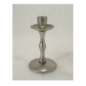 El mejor diseño de portavelas de pilar de aluminio plateado para sala de estar, mesa de comedor, decoración decorativa de lujo para el hogar - Product Image 6