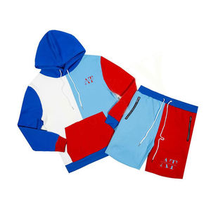 Survêtement personnalisé en tissu confortable pour hommes avec short et pull à capuche pour hommes, survêtements de haute qualité pour votre conception - Product Image 3