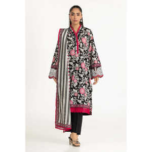 IUSTKSD-2052 Conjunto Casual de Verano de 3 Piezas con Estampado y Detalles Bordados para Damas de Oficina - Product Image 5