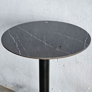 Mesa de Bar Redonda de 60 cm de Diámetro con Reposapiés de Cerámica BB026 Categoría de Producto - Product Image 4