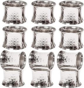 <b>Indian</b> Exclusive Napkin <b>Rings</b> for Weddings Parties Christmas Table Decor With Wood Iron Featuring Paper Polyethylene Napkins - Product Image 3