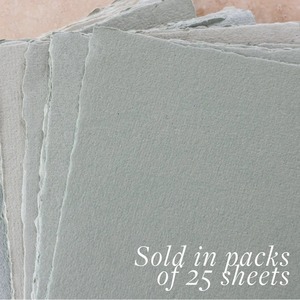 Boîte de papier de papeterie à bord déchiré recyclé fait à la main sauge style fée papier cadeau de mariage imprimé offset UV - Product Image 5