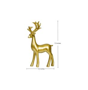 High Quality Art Deco Reindeer Sculptures Sophisticated Aluminum Mantel Displays and Festive Tabletops Metal Material - Product Image 3
