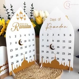 Calendario Decorativo Artesanal de Ramadán para Mesa de Hogar |   Agrega Elegancia Espiritual al Escritorio - Product Image 5