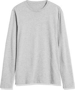 เสื้อยืดแขนยาวเข้ารูปสำหรับผู้ชายเสื้อยืดลำลองและอเนกประสงค์ทรงสลิมฟิตแขนยาวทำจากผ้าฝ้ายใส่สบาย - Product Image 6