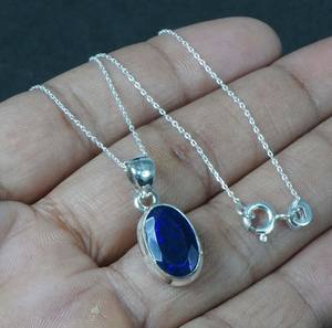 Collar Boho de Plata de Ley con Colgante de Ópalo Etíope Negro Facetado, Joyería de Piedras Preciosas Hecha a Mano, Regalo para Mujer - Product Image 6