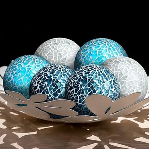 Esferas de Mosaico Modernas, Diseño Creativo, Bolas Decorativas de Vidrio para el Hogar, Adornos de Bolas Doradas, Decoración para el Hogar, para Regalos y Manualidades - Product Image 5