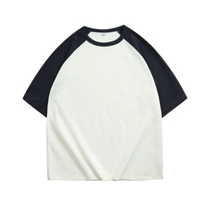 ผู้ชายสีจับคู่ขนาดใหญ่ไหล่เสื้อยืดที่กําหนดเอง Raglan แขน Unisex วินเทจแขนสั้น Tees พร้อมโลโก้ที่กําหนดเอง - Product Image 1