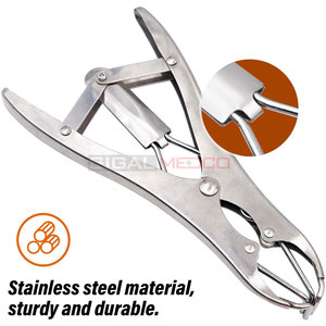German Stainless Steel Livestock Castration Bander Rubber <b>Rings</b> Balloon Pliers Dog Goats Sheep Calves Small Farm Pet Operation - Product Image 2