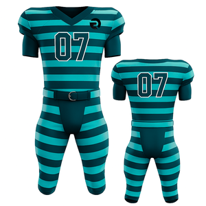 Uniforme de football américain personnalisé OEM Tissu respirant style sergé pour les jeunes hommes Jeu d'équipe et entraînement - Product Image 2