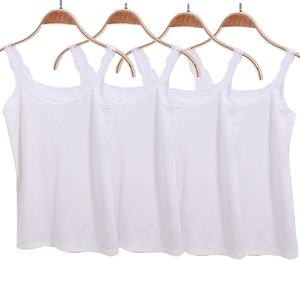 Sexy doux coton débardeurs femmes solide sans manches dentelle gilet chaud Camisole mince gilet haut recadrée décontracté Cool charmant dames cadeaux - Product Image 3
