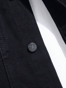 Chaqueta Vaquera de Algodón 100% Personalizable para Hombre, con Cuello Alto, Estilo Deportivo, Resistente al Viento, para Uso en Exteriores - Product Image 4