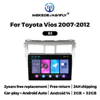 Navifly X1 X2 autoradio multimédia écran voiture lecteur DVD auto Android support wifi fm BT pour TOYOTA Vios 2007-2012