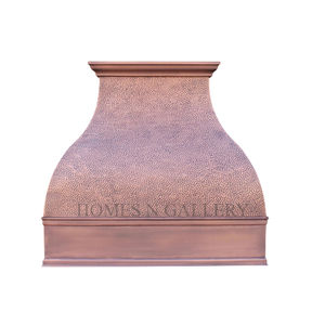 Chimenea de cobre puro con acabado personalizado, diseño martillado, campana extractora montada en la pared, chimenea a precio barato de la India - Product Image 3