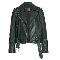 Veste en cuir véritable pour femme, coupe-vent, imperméable, col mandarin, personnalisable, NURAK SPORTS 2026, vente chaude