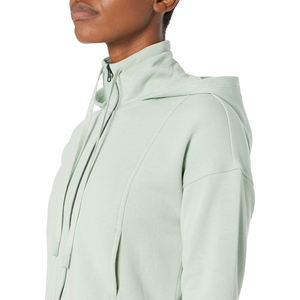 OEM Crop <b>Top</b> Tracksuits <b>Women</b> Cotton <b>Fleece</b> Crop <b>Top</b> Hoodies Sets Blue Sweatpants and Hoodie Set <b>Women</b> 2026 - Product Image 4