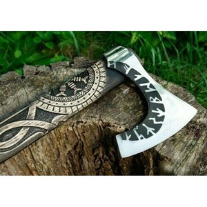 Wholesale Customized High Quality OEM ODM Service Blade <b>Axe</b> Hatchet High Carbon Steel Head with <b>Wood</b> Handle for Outdoor Cutting - Product Image 4