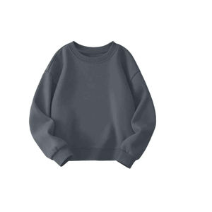 Pulls surdimensionnés en coton à col rond pour hommes sweats à capuche unisexe à épaules tombantes vente en gros - Product Image 4