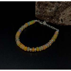 AAA+ Ethiopian <b>Opal</b> 925 Sterling Silver <b>Bracelet</b> Fashion Charm <b>Bracelets</b> - Product Image 4