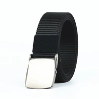 Ceinture tactique décontractée pour homme en cuir de vache imperméable avec boucle en acier réglable