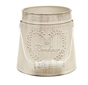 Juego de 2 cubos grandes de chapado para jardín y decoración del hogar Venta caliente Material galvanizado Superventas - Product Image 3