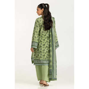 Conjunto de 3 Piezas IUSTKSD-2116 Estilo Boho con Estampado Floral, Traje de Verano para Jardín, con Cuello Mandarín Transpirable, Manga Larga y Corte Holgado - Product Image 2