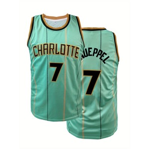 Hombres # Camiseta de Baloncesto 7 - Transpirable, Sin Mangas, Ajuste Holgado para Entrenamiento de Verano y Competición Deportiva, Uniforme Deportivo para Uso Casual - Product Image 1