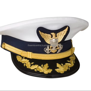 หมวกปักมือหมวกเครื่องแบบสีเงินประดับศีรษะชุดเดรสมืออาชีพจากปากีสถาน - Product Image 1