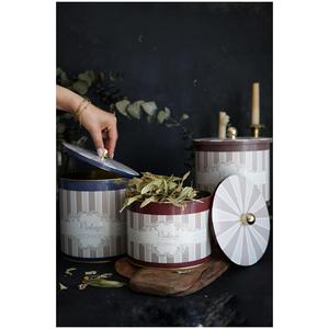ชุดกระป๋องโลหะทรงกลมขนาดเส้นผ่าศูนย์กลาง175มม. (3ชิ้น) ดีไซน์สวยหรู - Product Image 1