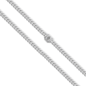 สร้อยคอเพชรมอยซาไนต์สีทอง14K สุดหรูมีสีทรงกลมแวววาว VVS2ชัดเจนของขวัญที่สมบูรณ์แบบเครื่องประดับฮิปฮอปแบบละเอียดขายส่ง - Product Image 5