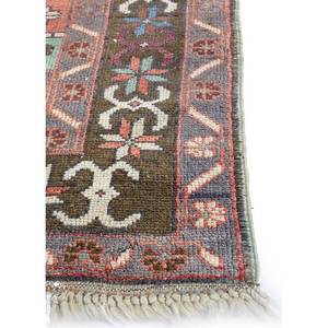 Tapis en laine noués à la main Nuray, motif rectangulaire médaillon rouge-orange, pour la maison - Pae-3076, pour salon, chambre à coucher, adolescents - Product Image 4