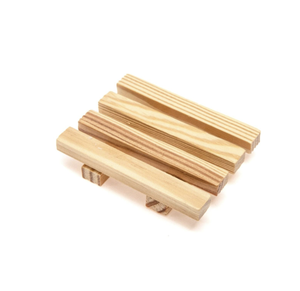 Porte-savon en bois écologique en deux parties avec étui en bambou et porte-savon carré pour salle de bain ou accessoire d'évier de cuisine - Product Image 6