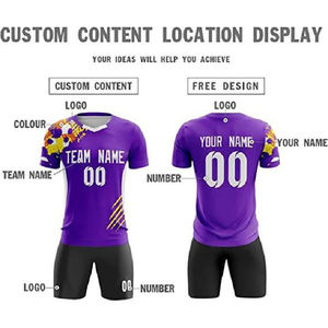 Uniformes de Fútbol Personalizados al por Mayor, Camisetas de Fútbol Sublimadas, Uniformes de Equipo Transpirables de Secado Rápido, Ropa de Entrenamiento OEM - Product Image 6