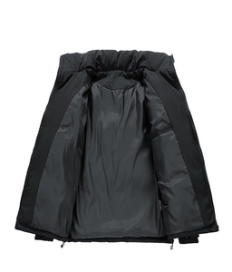 Men's Stylish Canvas <b>Puffer</b> <b>Jacket</b> Stand Front for Winter High Quality Customized Color Zipper Closure New Design Bulk Quantity - Product Image 3