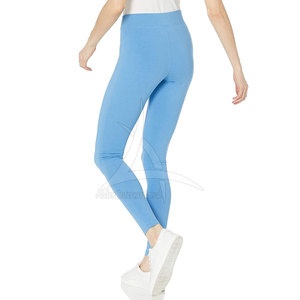 Leggings de yoga pour femmes de haute qualité personnalisés, taille élastique, longueur intégrale, motif uni, légers, respirants, en élasthanne/polyester - Product Image 3